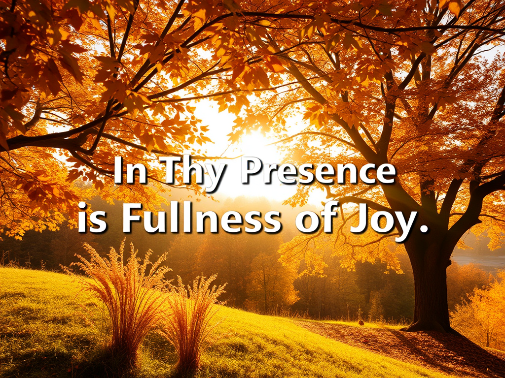 In Thy Presence Is Fullness of&nbsp;Joy