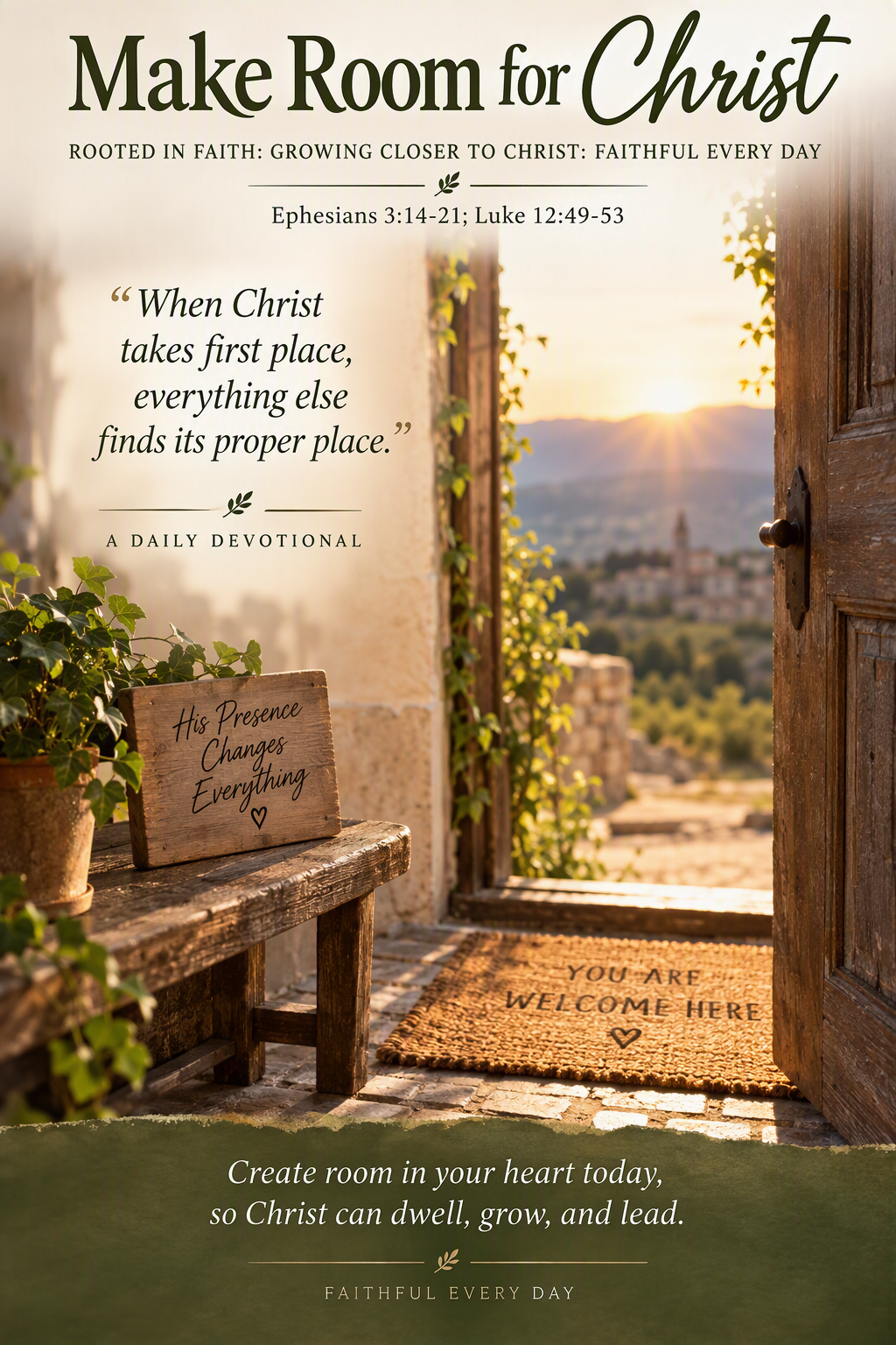 Make Room for Christ